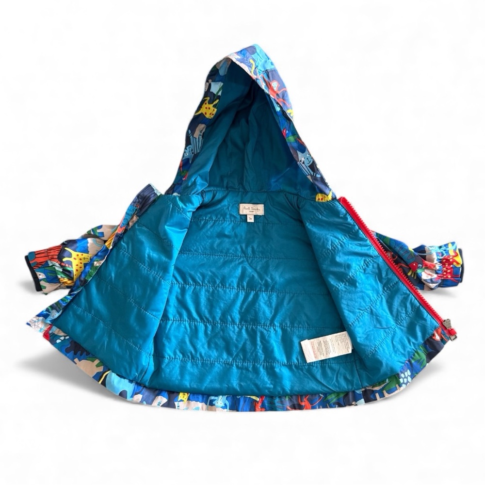 🍁Paul Smith Baby Animal Print Hooded Jacket 3M | Designer Infant Raincoat - Picture 3 of 7